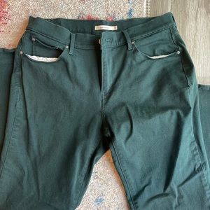 Womens Levi’s 505 Straight Size 31 - Green